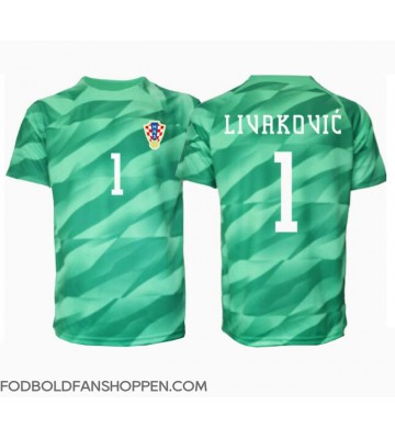 Kroatien Dominik Livakovic #1 Målmand Udebanetrøje EM 2024 Kortærmet